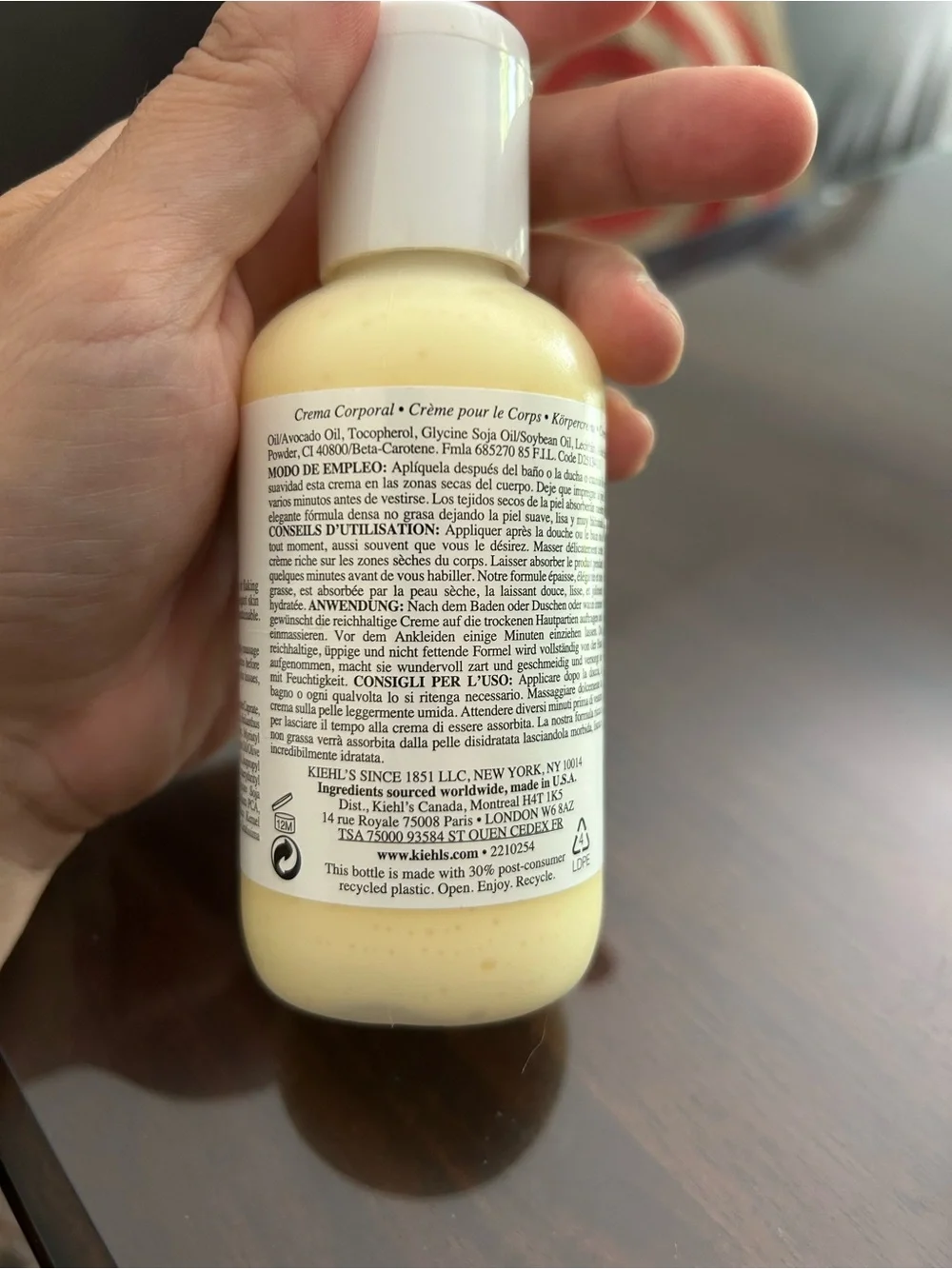 New Kiehls Crème de Corps 4.2oz Body Moisturizer